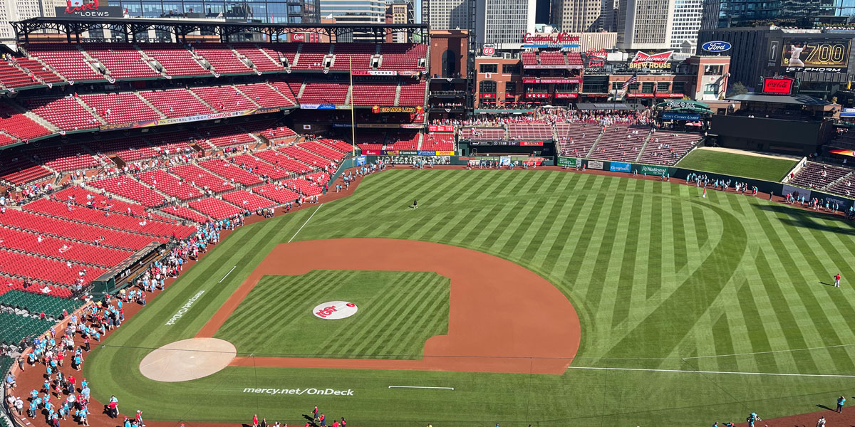 Busch Stadium Left Field, Home to Big Mac Land.